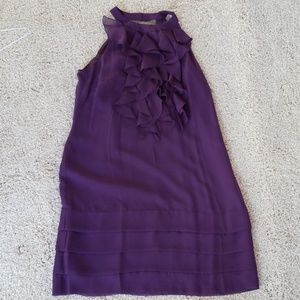 Kenar purple chiffon dress Size 6 NWT